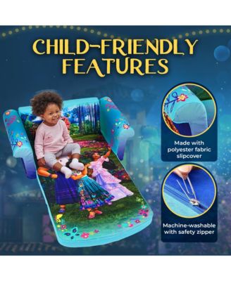 Kids 2-in-1 Flip Open Foam Compressed Sofa Bed, Encanto