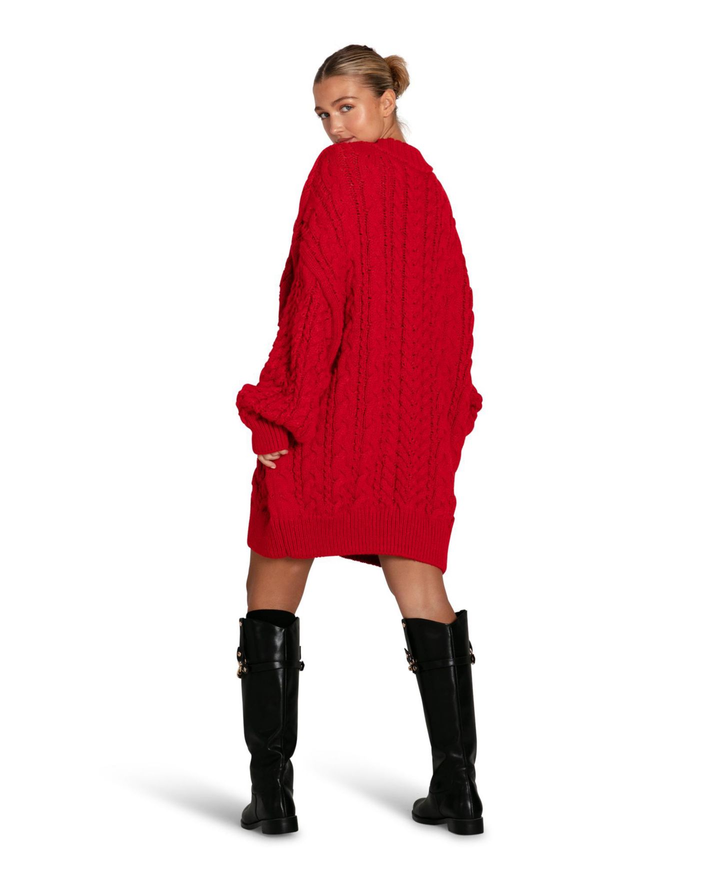 Belle & Bloom Women's Still The One Chunky Oversize Knit, цвет: Красный — фото 2