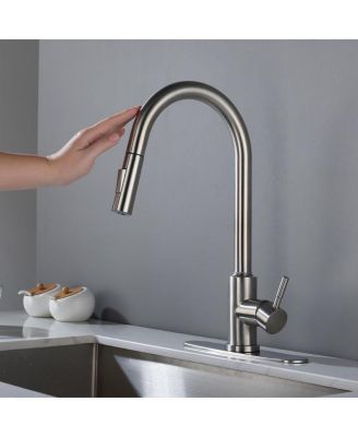 Pull-Down Sprayer and Easy Installation Touch-Activated Kitchen Faucet