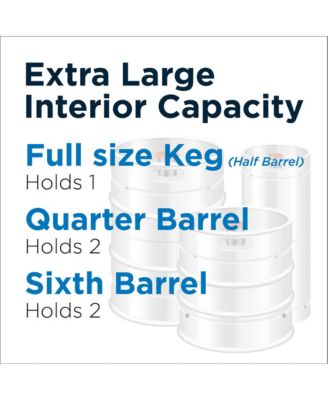 6 Cubic Feet cu. ft. Single Tap Freestanding Kegerator with Adjustable Temperature