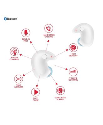 Wave-80 True Wireless Earbuds, 20H Playtime, Hi-Res Audio