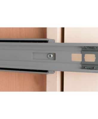 Pullout Top Mount Trash Can 35 qt., Silver, 4WCTM-1816DM-1