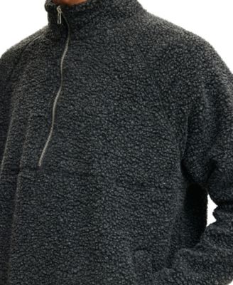 Men's Teddy 1/2 Zip Fleece Sweatshirt