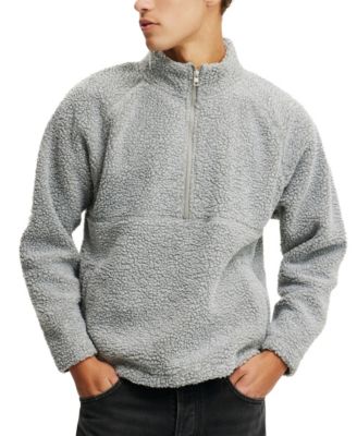 Men's Teddy 1/2 Zip Fleece Sweatshirt