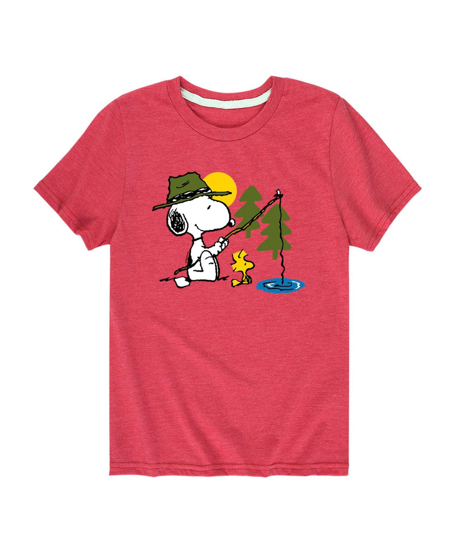 Big Boys Snoopy Fishing Graphic Tee