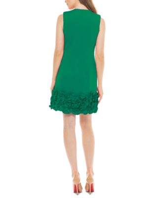 Ruffle-Hem Sheath Dress