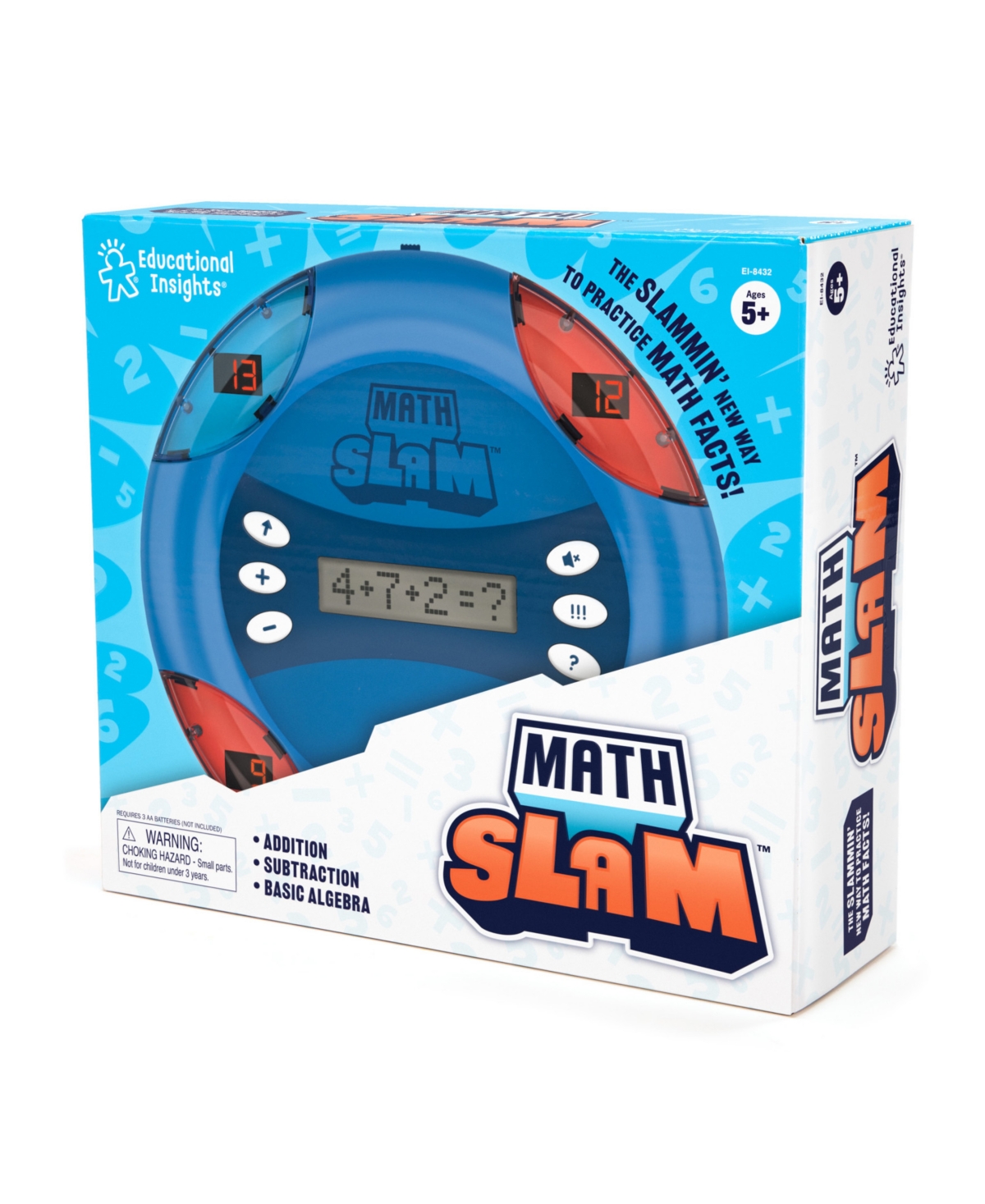 Educational Insights Math Slam Handheld Electronic Math Game In Multi
