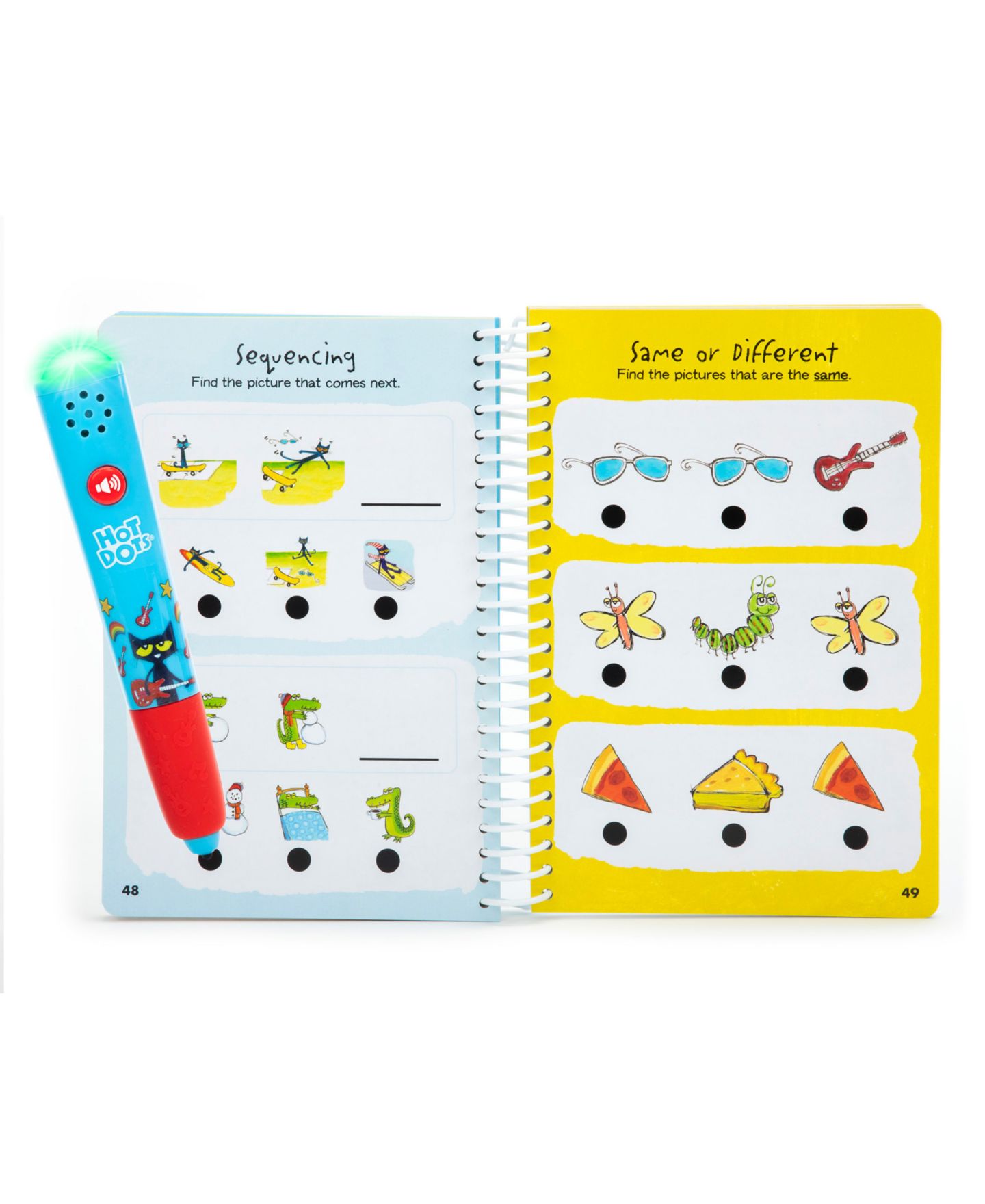 Детская игрушка Educational Insights Pete the Cat Interactive Reading and Math Activity Book, Ages 4+ — фото 2