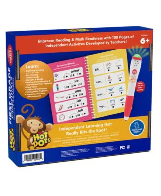 Hot Dots First Grade Essentials Reading and Math Workbook