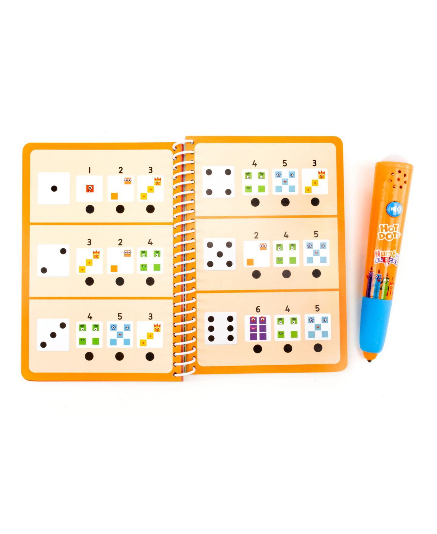 Детская игрушка Educational Insights Hot Dots 1-10 Numberblocks Interactive Math Activity Book, Ages 4+ — фото 2