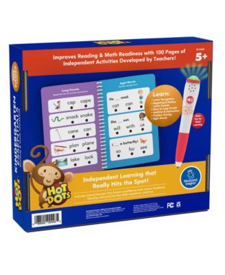 Hot Dots Kindergarten Essentials Reading and Math Workbook