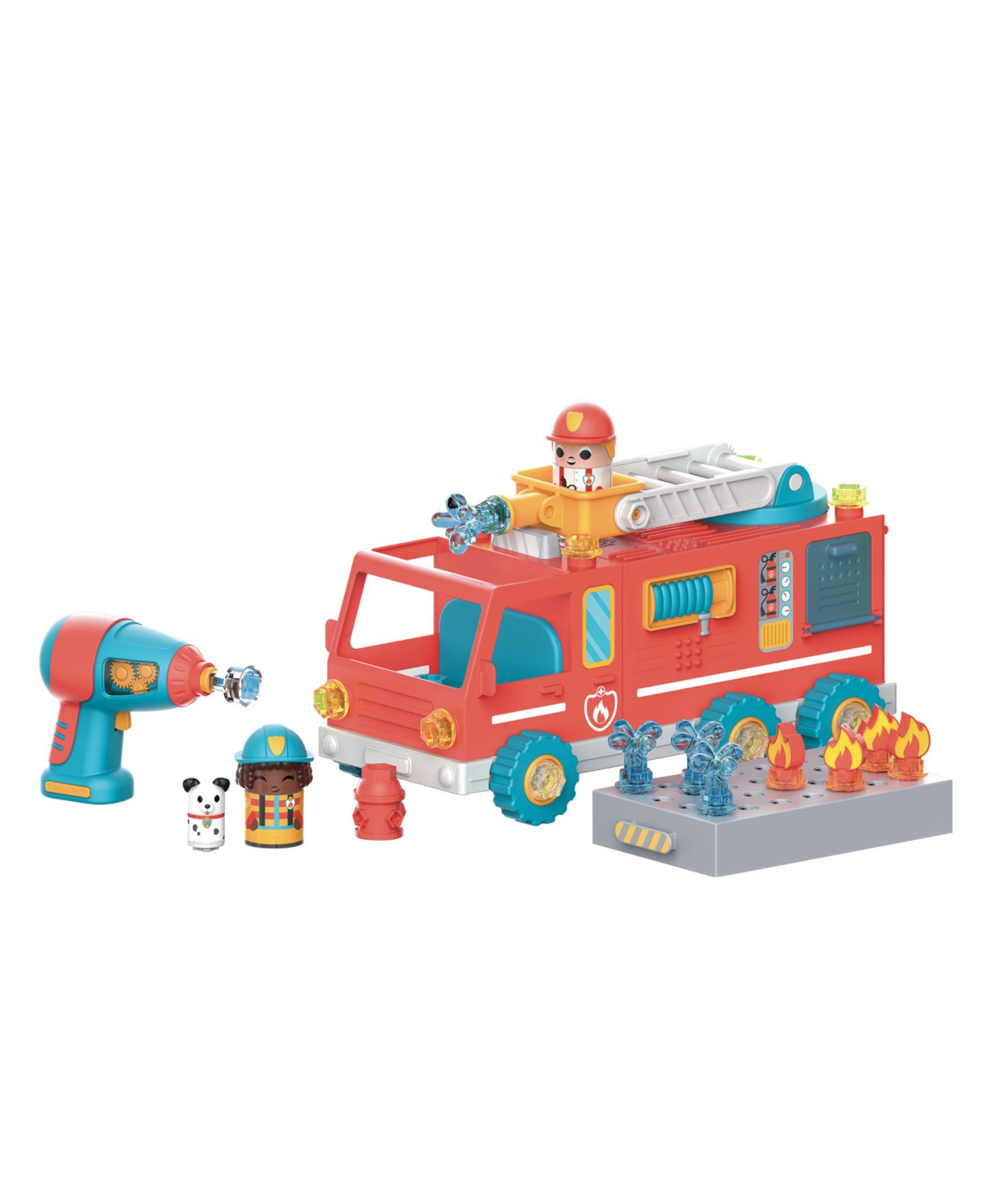Детский конструктор Educational Insights Fire Truck Bolt Buddies 24-Piece Building Set, Ages 3+ — фото 1