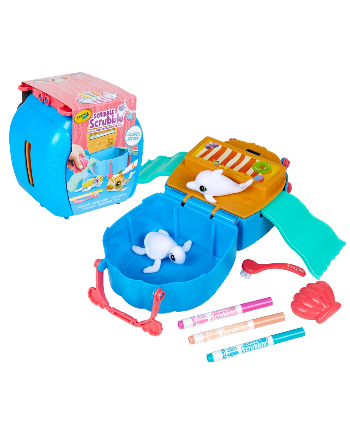 Scribble Scrubbie Ocean Pets Seashell Splash - Assorted