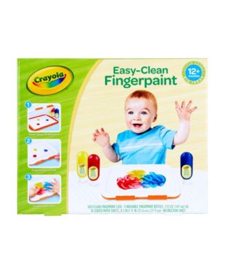 Easy-Clean Finger Paint Station