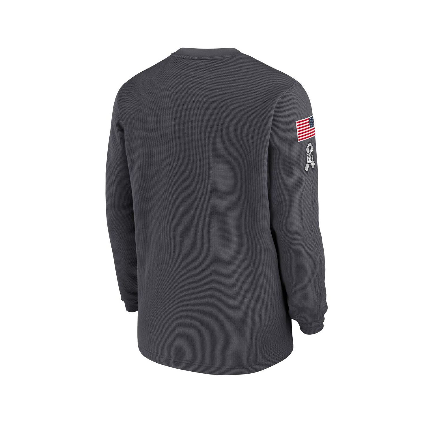 Men's Anthracite Dallas Cowboys 2024 Salute to Service Long Sleeve T-Shirt