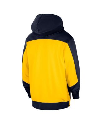 Men's Navy Indiana Pacers Authentic On-court Showtime Performance Full-Zip Hoodie