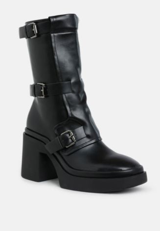 London Rag Womens Syrah Chunky Biker Boots - Macy's