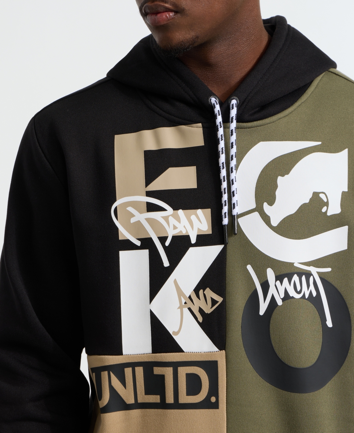Ecko Unltd Men's Team Up Hoodie In Olive
