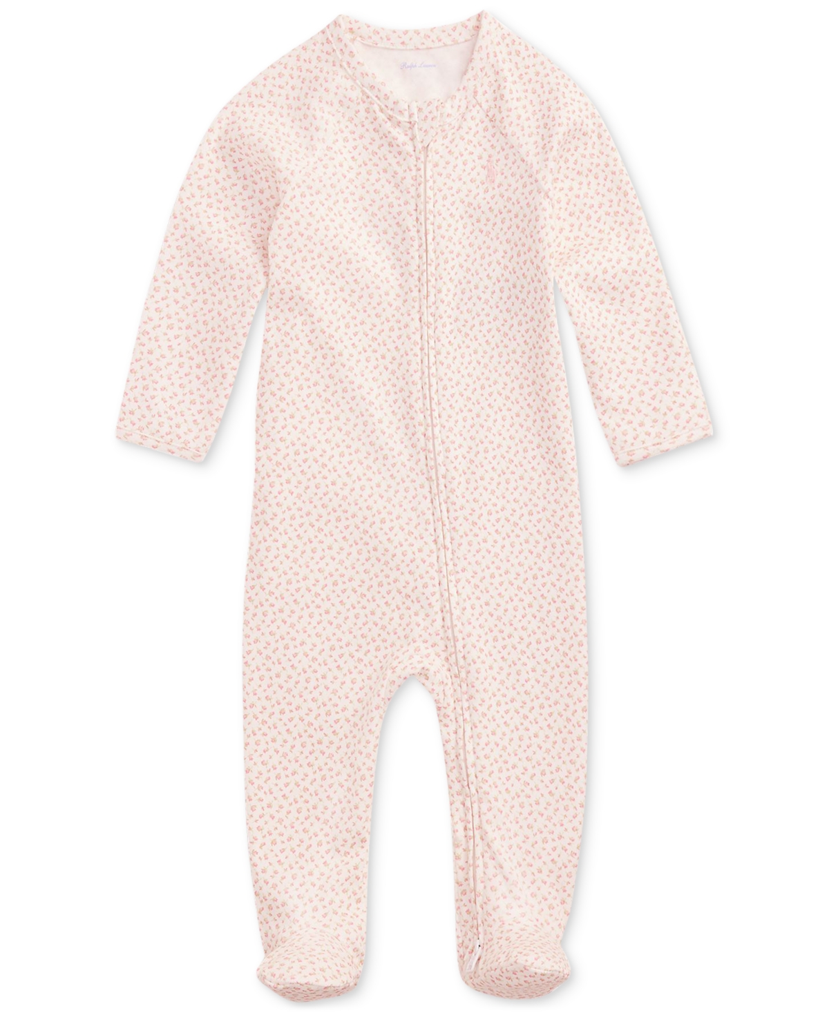 Polo Ralph Lauren Baby Cotton Floral Coverall In White