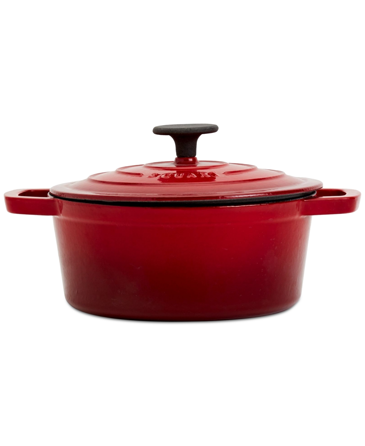 Smith And Clark Blue Gradient 5-quart Enameled Cast Iron Dutch Oven In Red