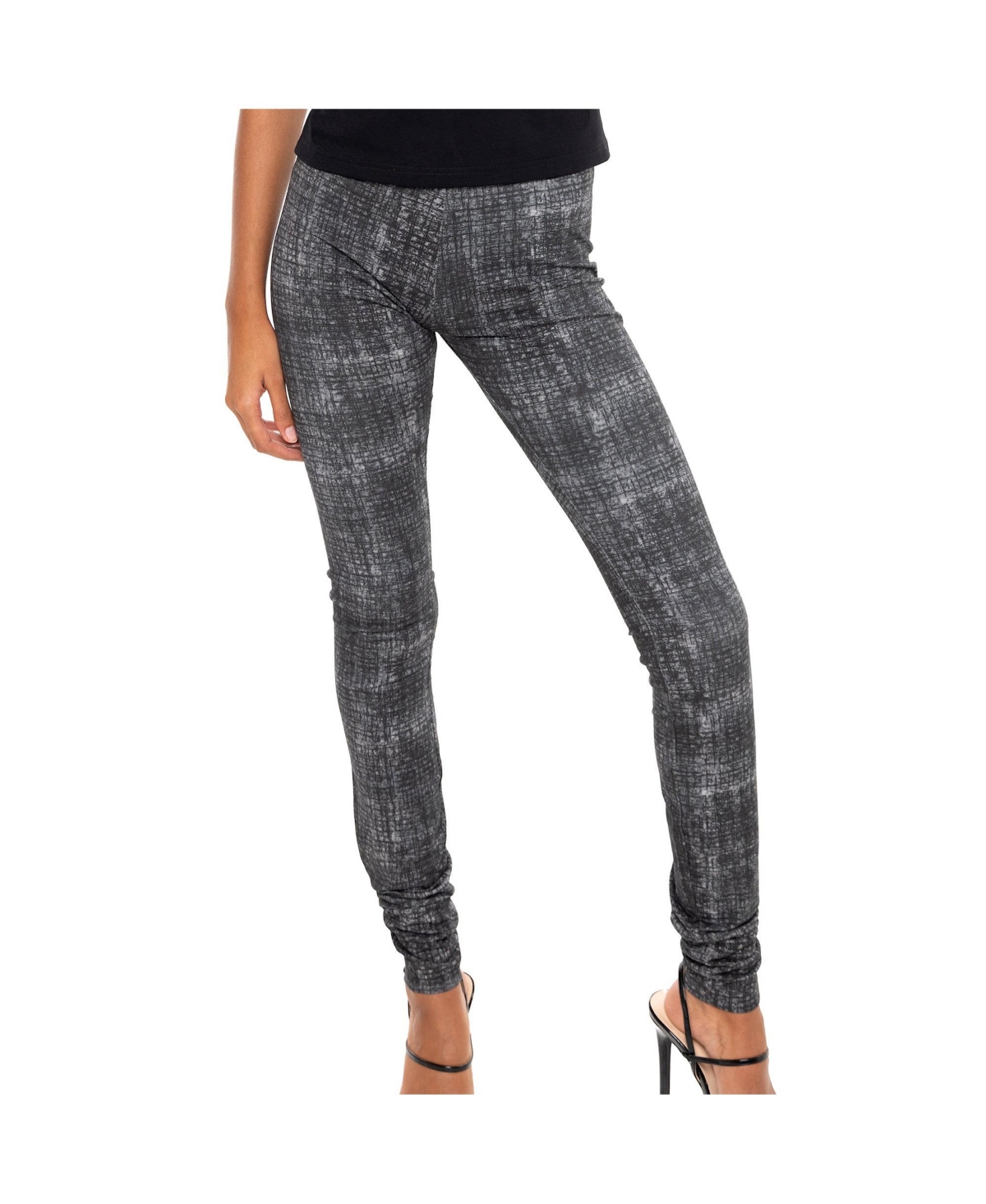 Women's Scratch Legwarmer Legging - Charcoal