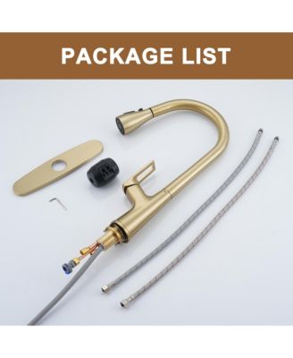 Single-Handle Pull-Down Sprayer Kitchen Faucet with Digital Display