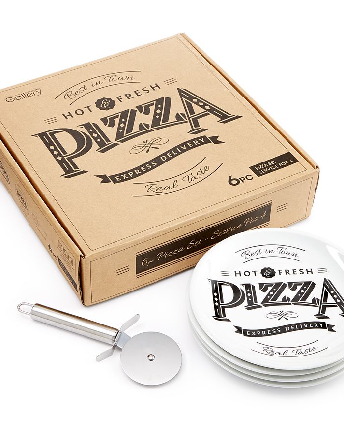 Tabletops Unlimited 6Pc. Best in Town Pizza Set Macy's