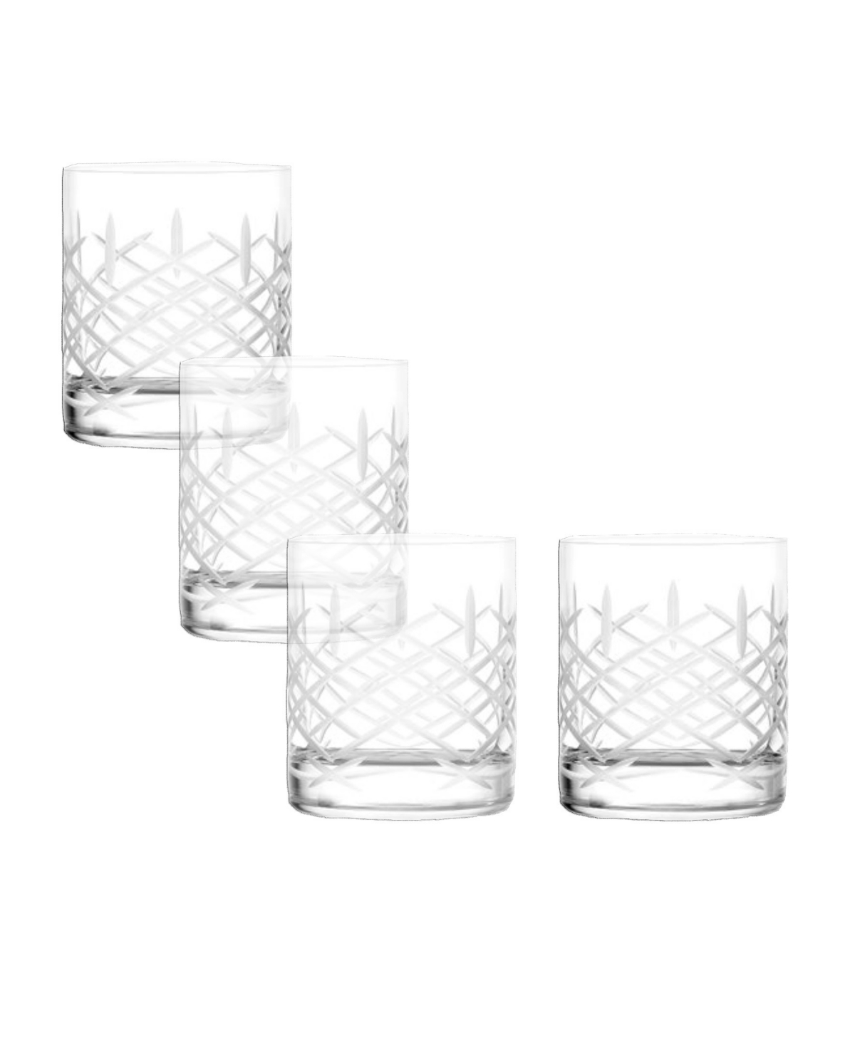 Stolzle Lausitz Club Whiskey Single Old Fashioned Glasses, Set Of 4 In Crystal