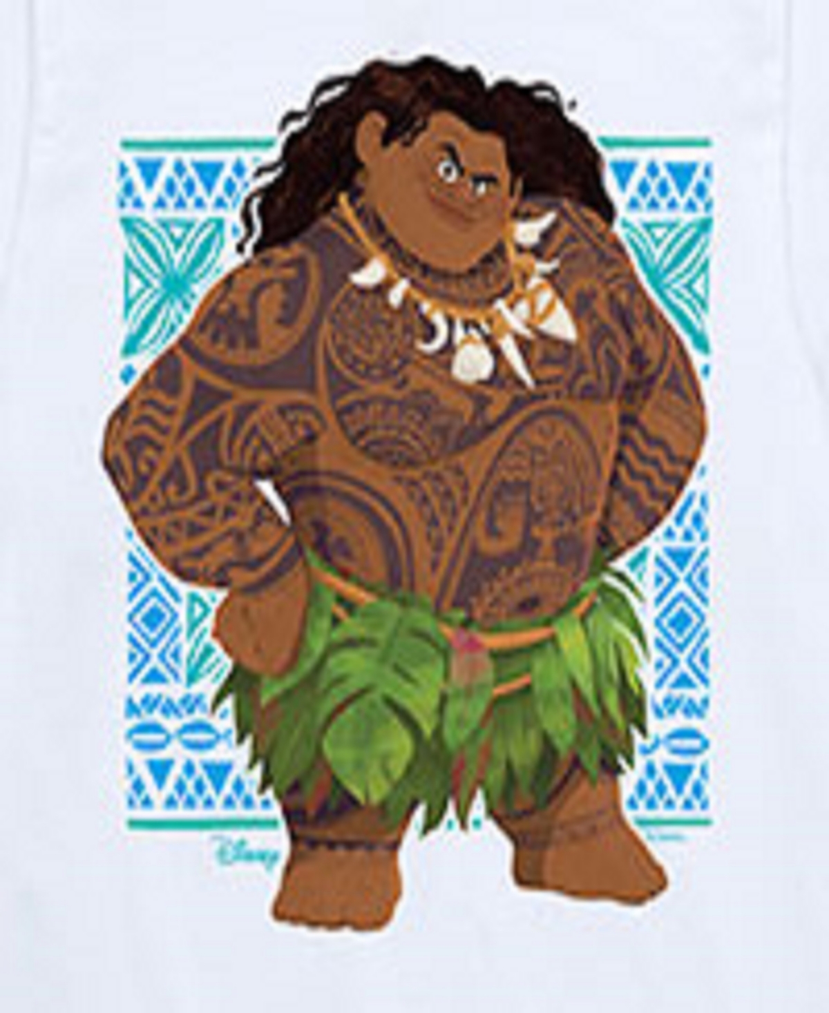 Hybrid Big Boys Moana 2 Graphic Tee In White