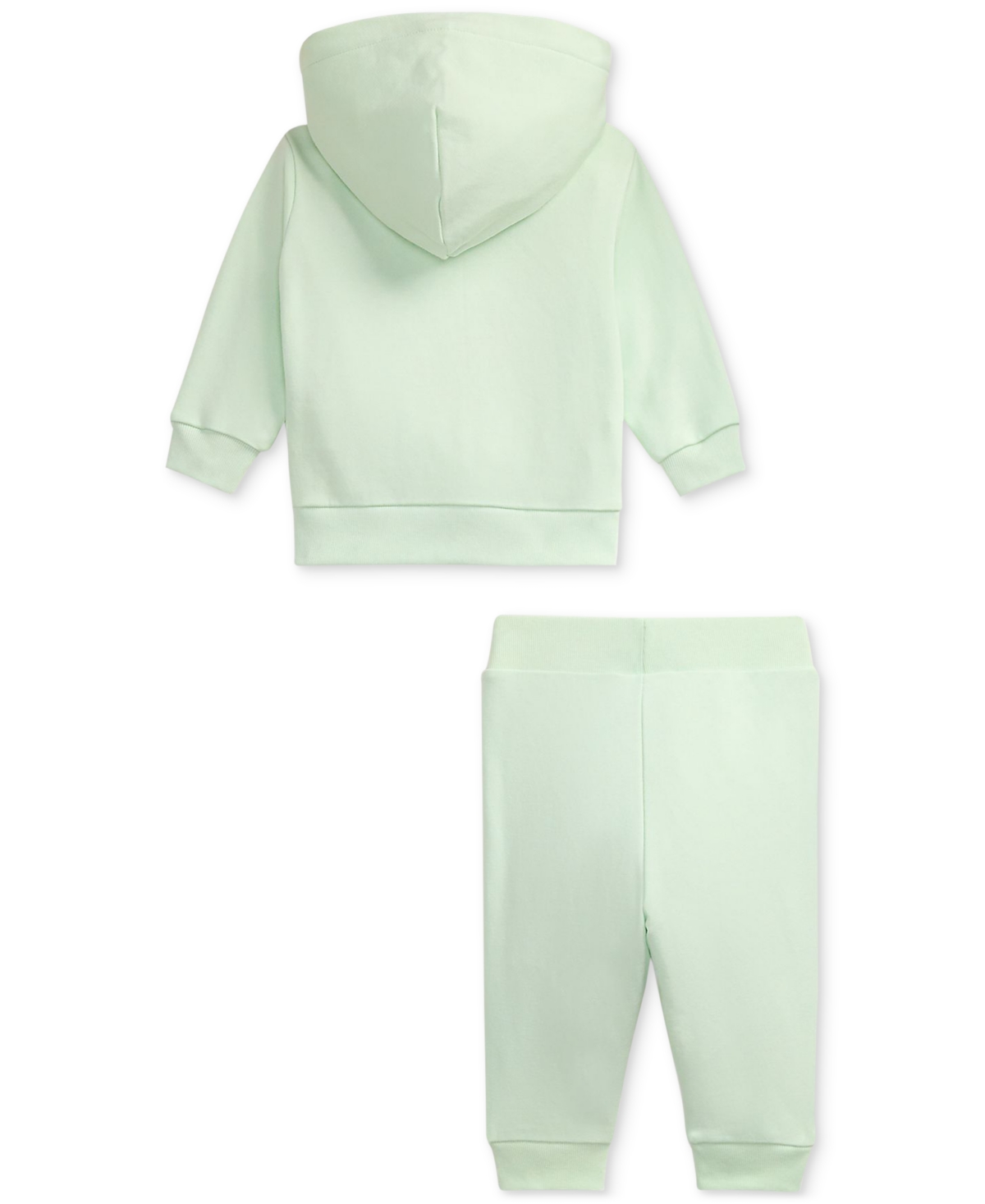 Polo Ralph Lauren Baby French Terry Hoodie & Pants Set In Green