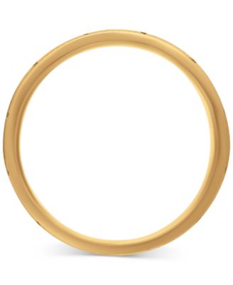 Men's Diagonal Texture Two-Tone Wedding Band in Sterling Silver & 18k Gold-Plate