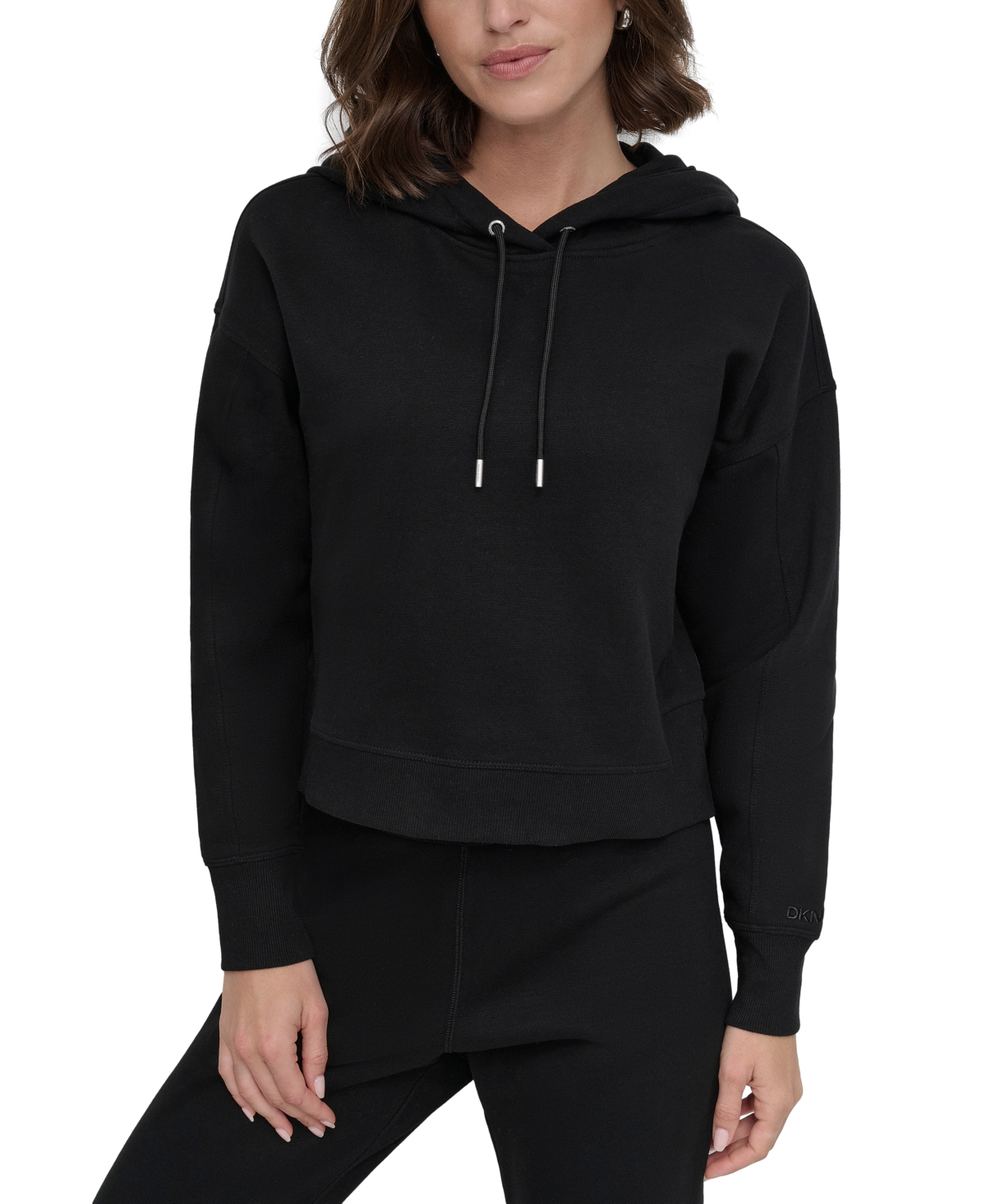DKNY SPORT WOMEN'S EMBROIDERED-LOGO PULLOVER HOODIE 