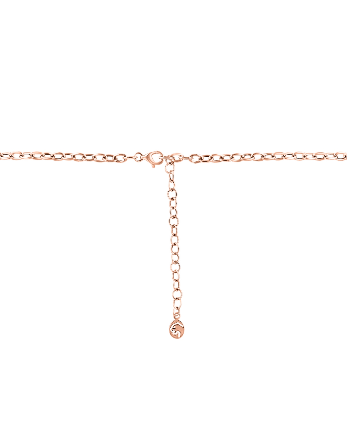 Effy Collection Effy Cultured Akoya Pearl (6mm) & Diamond (1/6 Ct. T.w.) Fancy 18" Collar Necklace In 14k Rose Gold In Rose Gold
