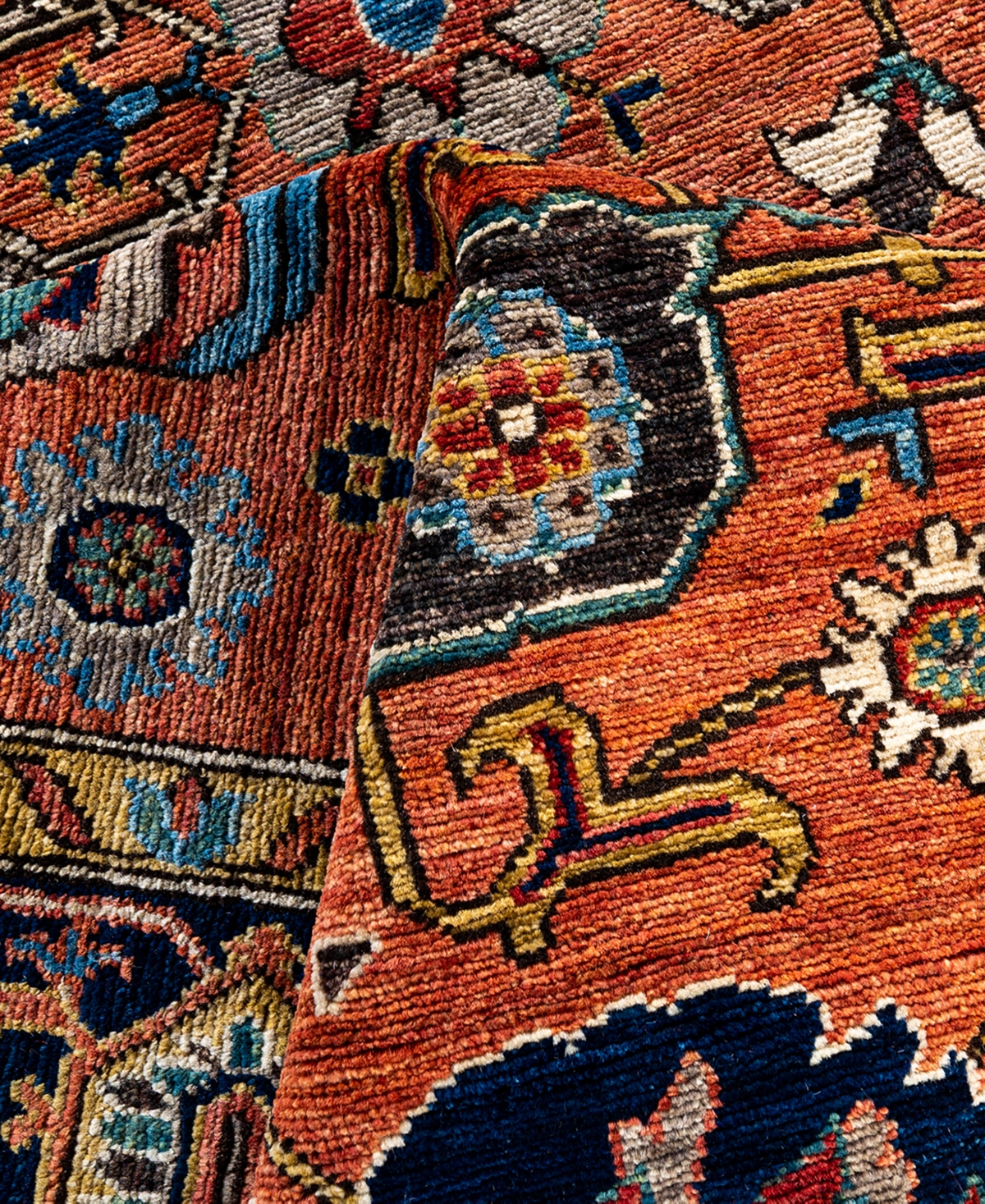 Adorn Hand Woven Rugs Serapi M1999 5'11"x9'1" Area Rug In Red