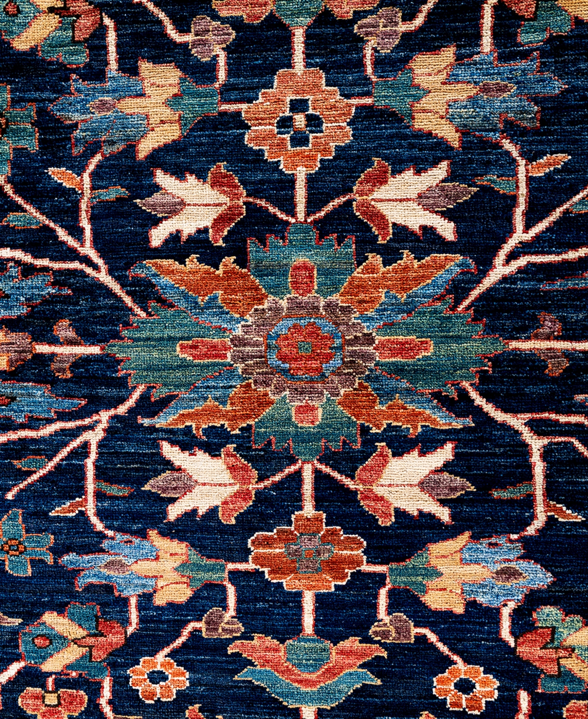 Adorn Hand Woven Rugs Serapi M1999 8'11"x11'9" Area Rug In Blue