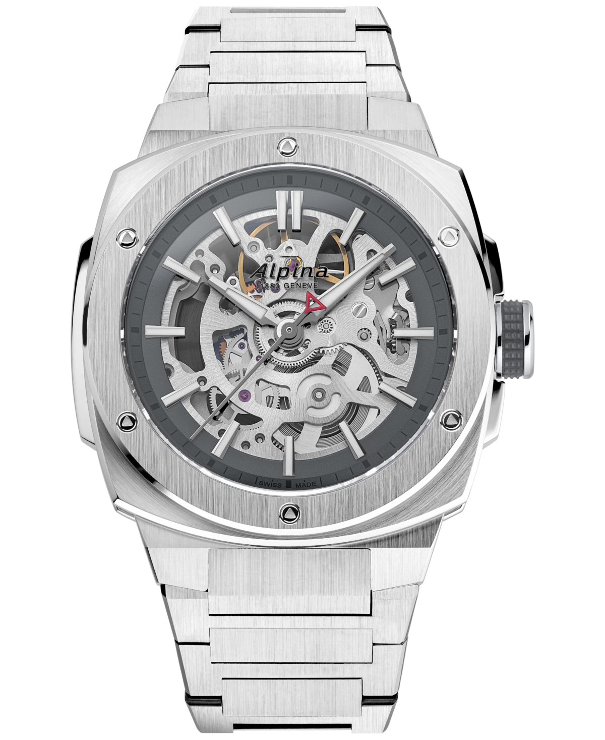Alpina Men's Swiss Automatic Alpiner Extreme Stainless Steel Bracelet Watch 39mm In Silver-tone