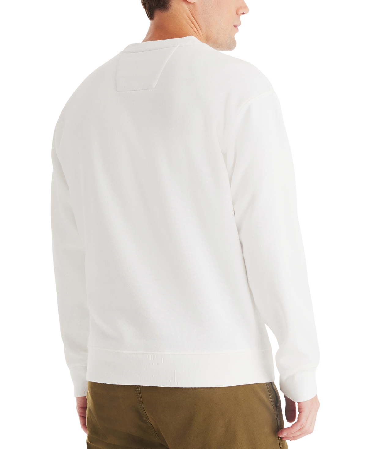 Nautica Men's Logo Crewneck Sweatshirt In Sail White