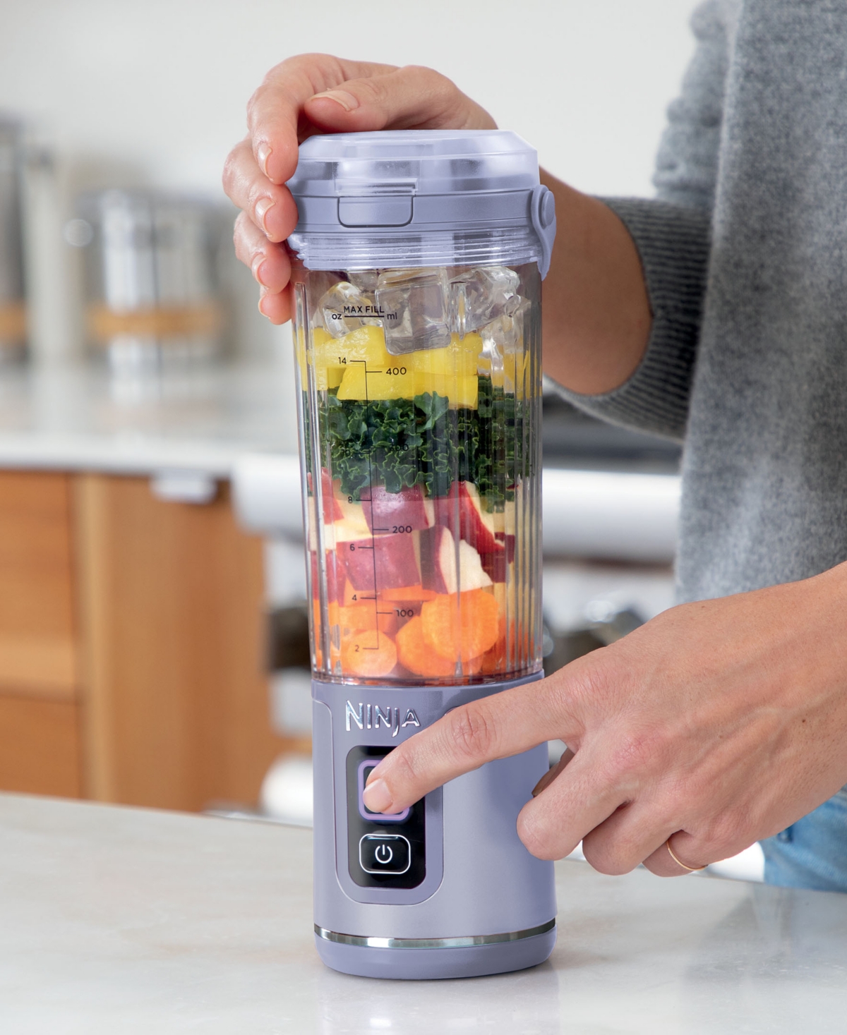 Ninja 18 oz Blast Portable Blender In Muted Lavender