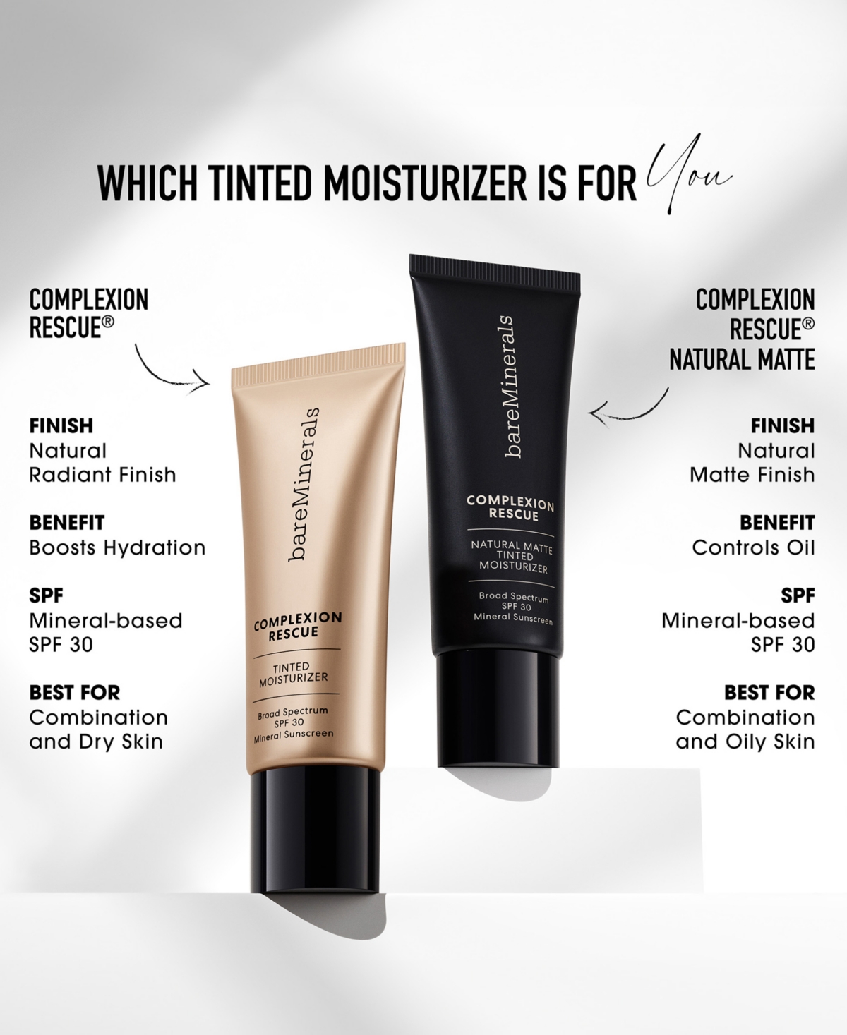 Bareminerals Complexion Rescue Tinted Moisturizer With Hyaluronic Acid And Mineral Spf 30 In Suede 04