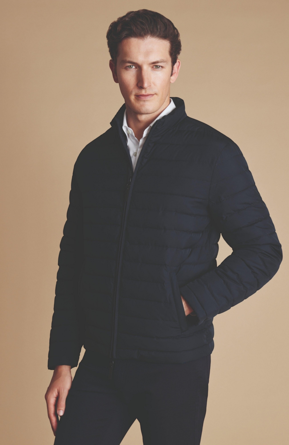 Men's Lightweight Quilted Jacket - Navy