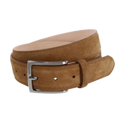 Men's Armando Italian Suede 35mm Feathered Edge Belt