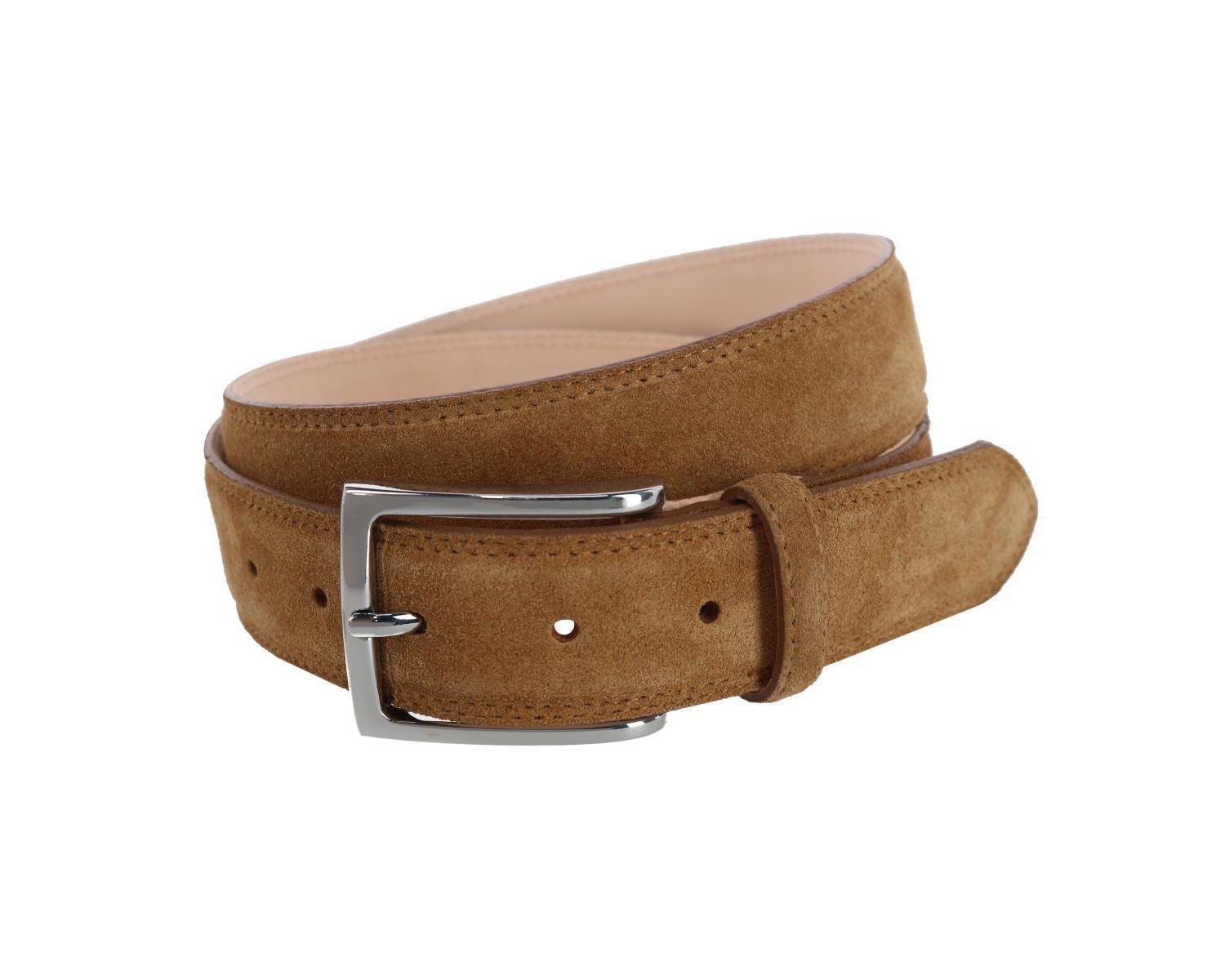 Men's Armando Italian Suede 35mm Feathered Edge Belt