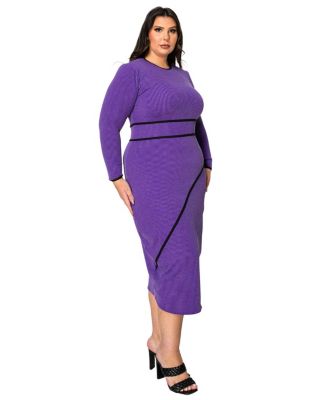 Plus Size Elora Ribbed Dress