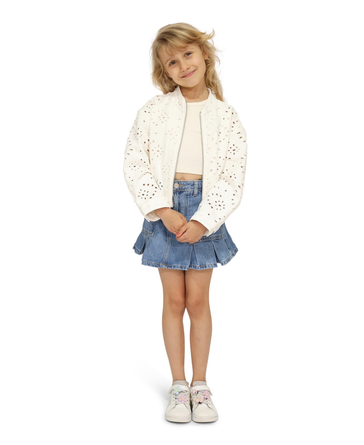 Belle & Bloom Women's Cool Like Me Bomber -- White