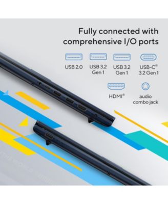 Vivobook 17 17.3" Daily Traditional Laptop Intel Core i3 1215U 4GB RAM Intel UHD Graphics 128GB SSD Storage Windows 11 Home FHD 60Hz