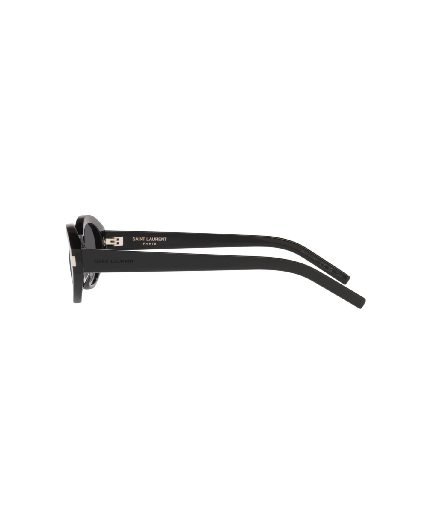Женские солнцезащитные очки Saint Laurent Small Sunglasses, SL 567 YS000433, цвет: Чёрный — фото 3