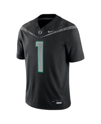 Men's 1 Black Oregon Ducks Game Jersey