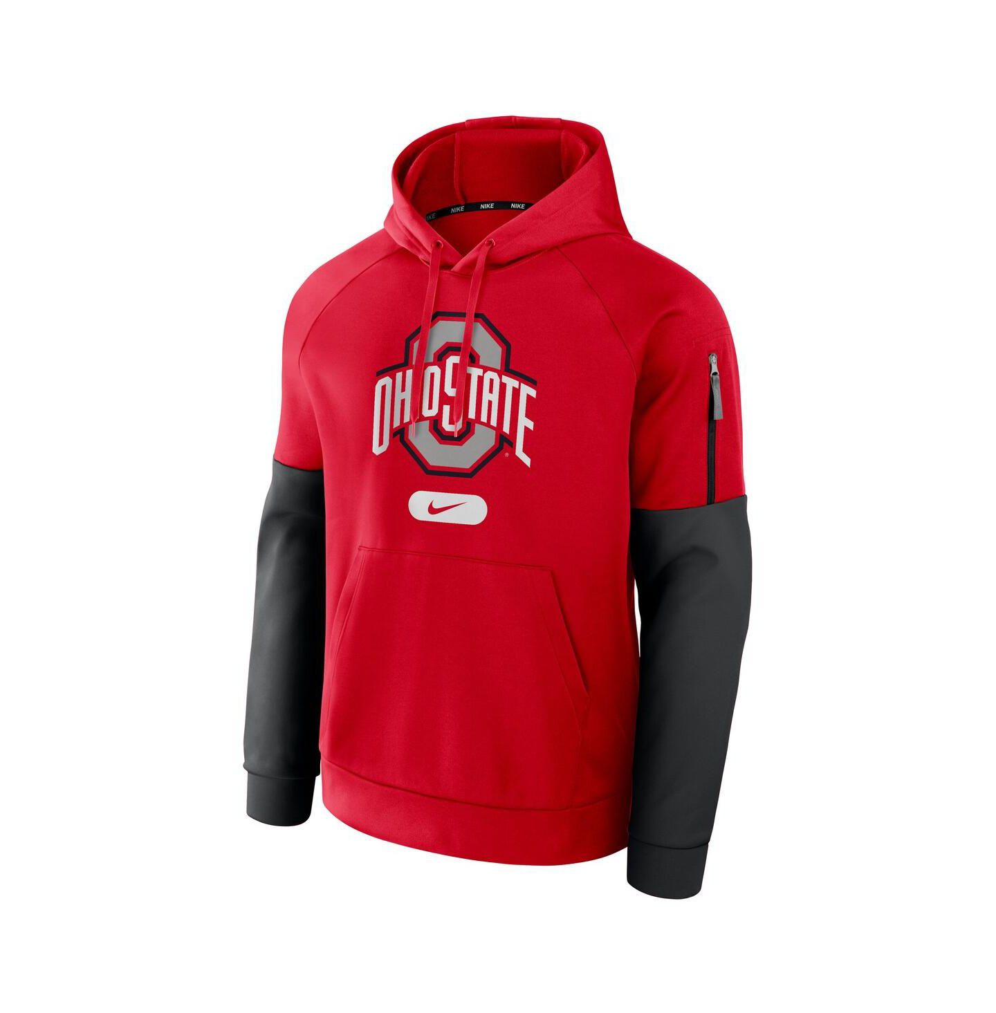 Мужское худи Nike Scarlet Ohio State Buckeyes Fitness Performance Pullover — фото 3