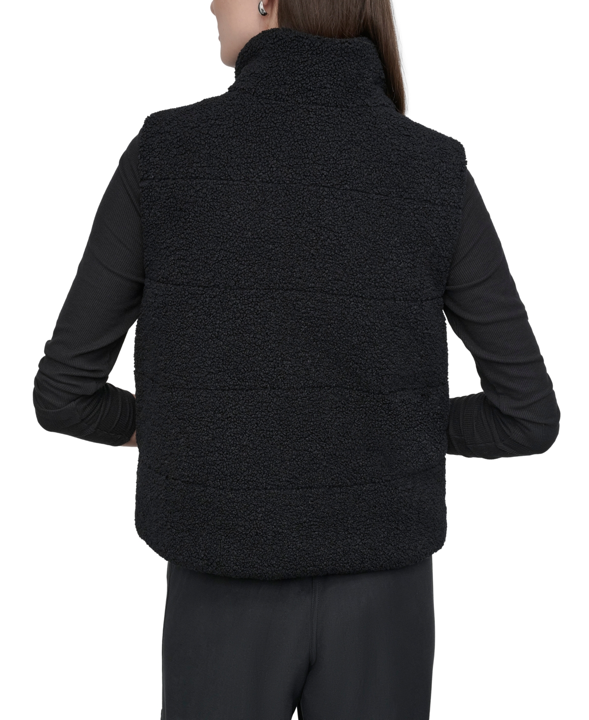 Dkny Sport Women's Reversible Sherpa Vest