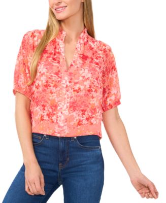 Maci Ruffled Sleeve Frill V Neck Blouse
